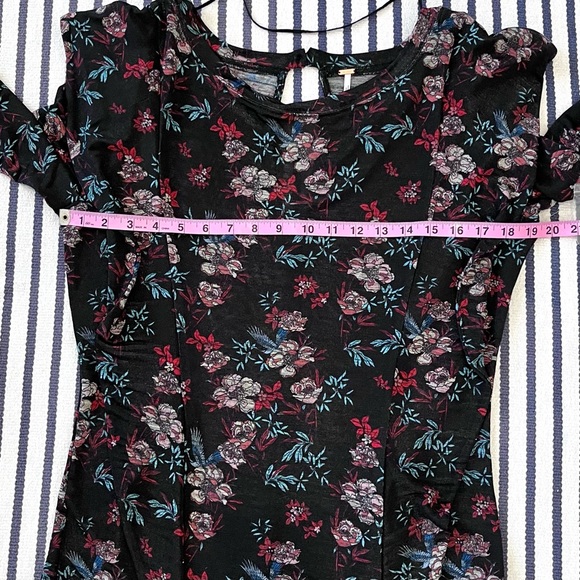 Free People Dock Street Black Floral Blouse - Picture 6 of 10
